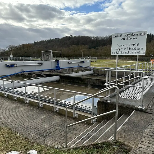 Klärtechnische Anlage über Trübwasser